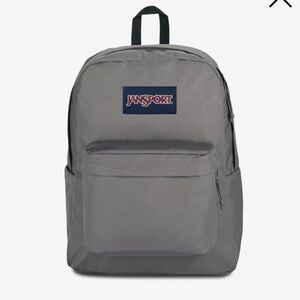 NWT JanSport SuperBreak Graphite Gray Canvas Backpack